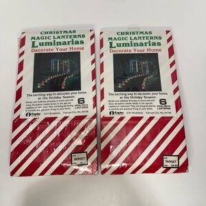 Set of 2 Empire Red Christmas Magic Lanterns